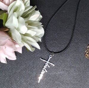Stainless Steel Believe Cross Necklace